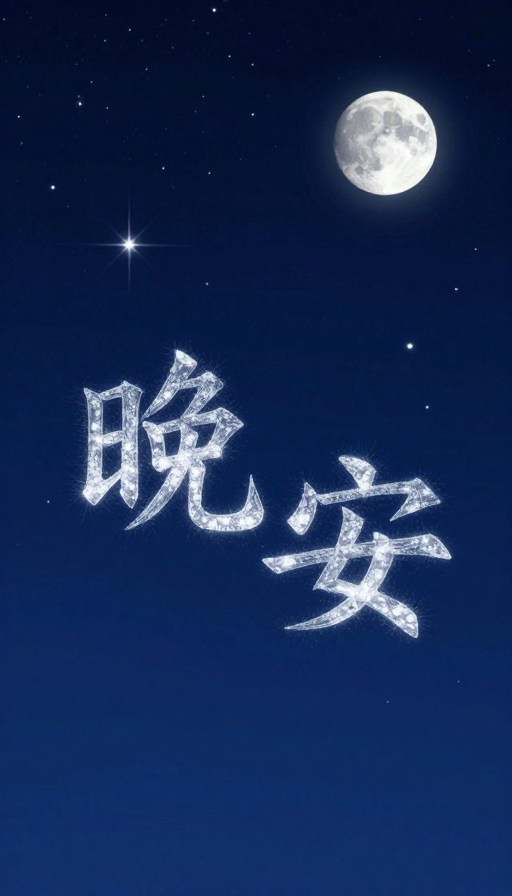星空‘晚安’：月光星辰编织的温馨梦境