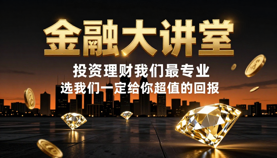 高端金融理财奢华宣传海报