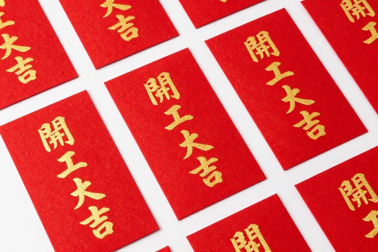 金红闪耀开工红包 春节商业摄影作品