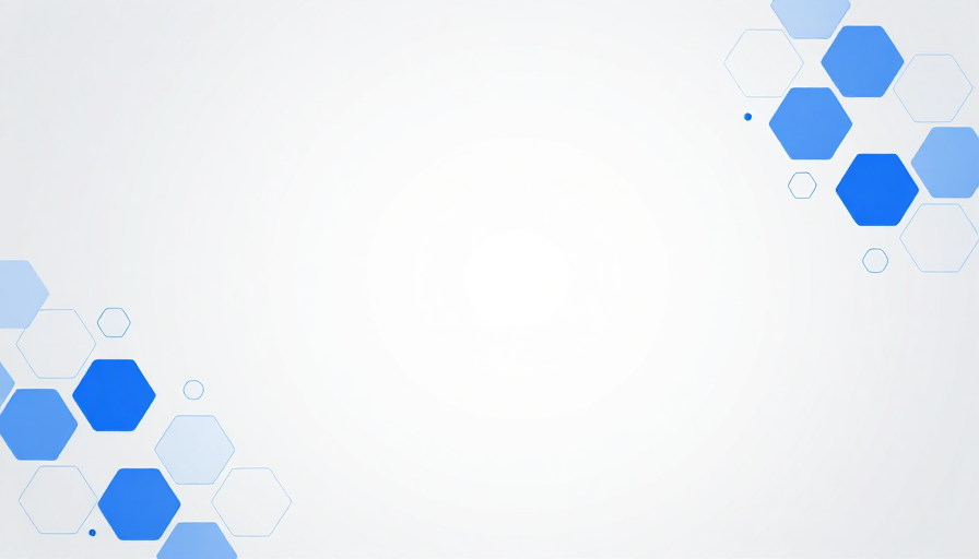 极简科技蓝几何悬浮背景，清新现代设计