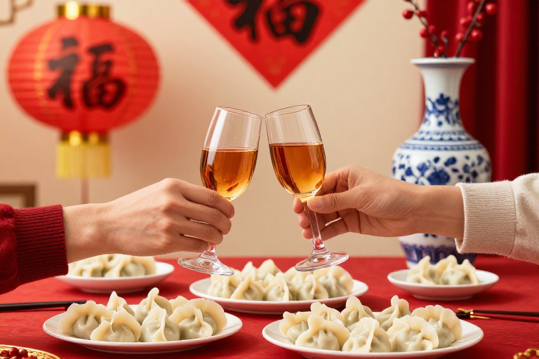 喜庆新年:中式聚餐与团圆美酒