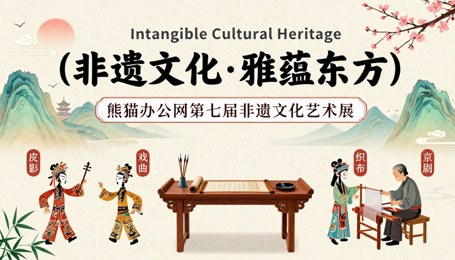 非遗雅韵·东方诗意手绘海报