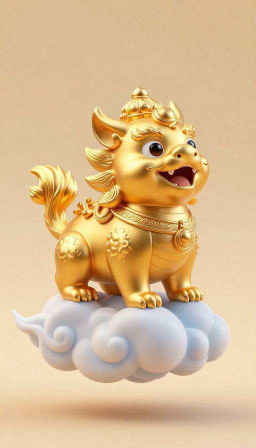 金萌蒙古小貔貅仙云飘荡超可爱