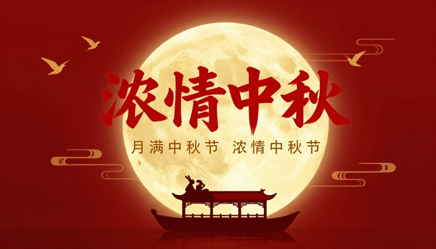 浓情团圆·中秋佳节中国风海报