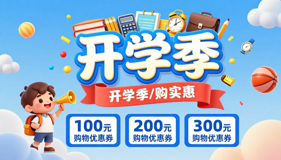 开学季欢乐促销 童真童趣满优惠