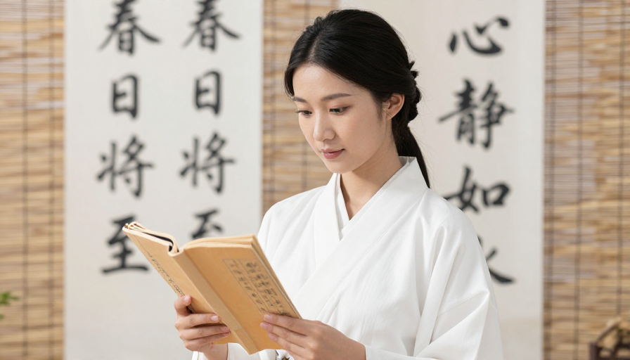 东方雅韵：传统和服女性静读书香
