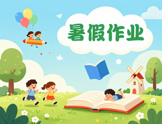 清新童趣夏日:快乐暑假与作业平衡艺术