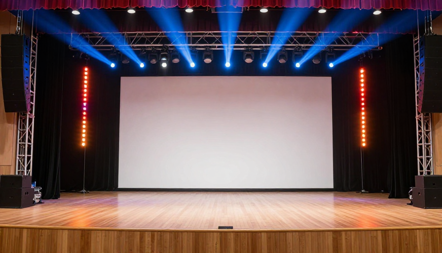 专业舞台布景：冷暖光影下的沉浸式演出现场