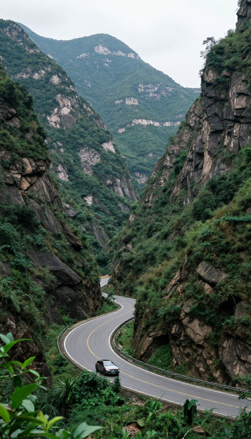 穿越兰英峡谷:险峻山路的自然震撼之旅