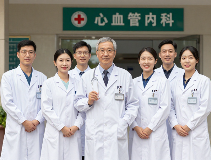 七位亚洲医护团队合影展现心血管内科专业风采