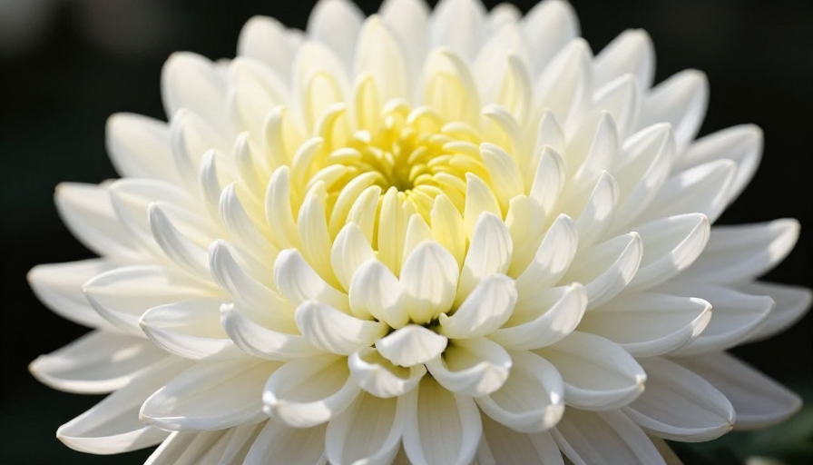盛放白菊：高对比度摄影展现细腻质感与商业级美感