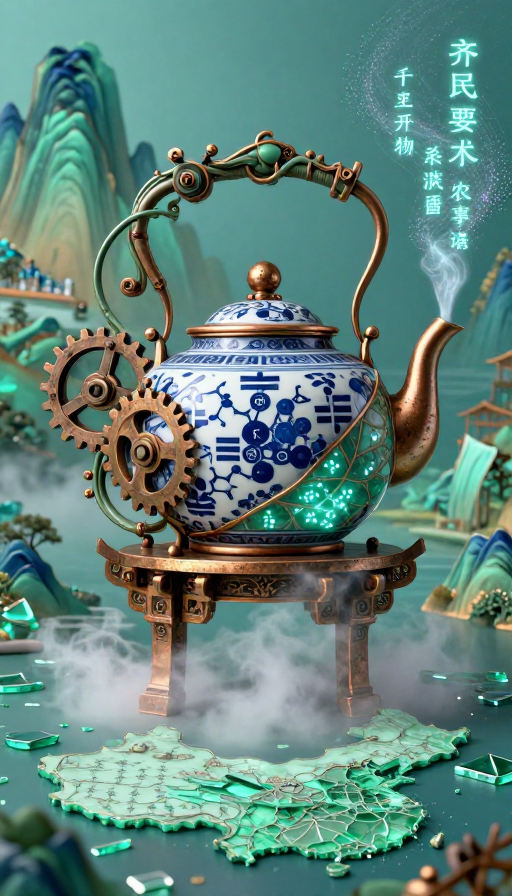 青花齿轮与蒸汽梦:科技东方时空交响