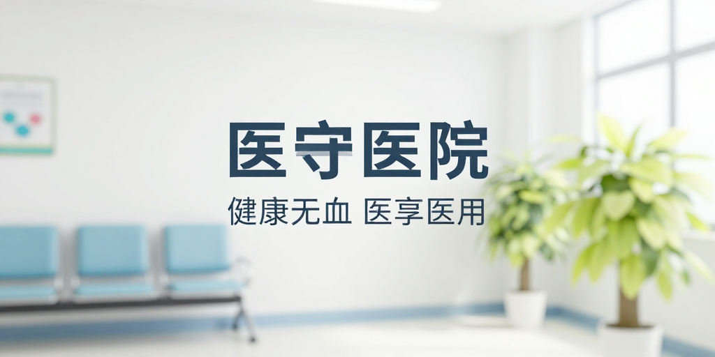 柔和虚化医院候诊区背景，营造专业静谧医疗氛围