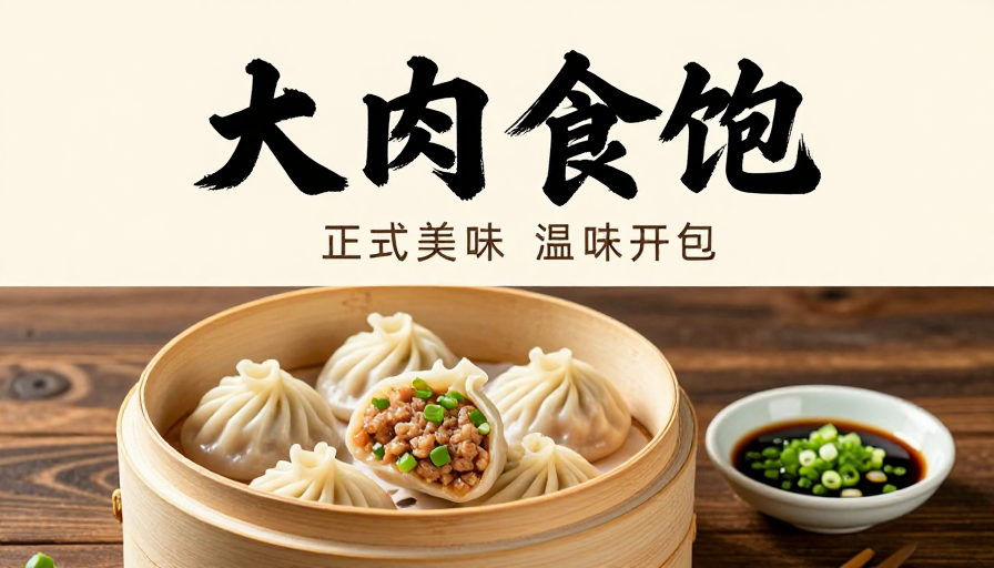 传统竹蒸笼鲜肉小笼包，中式美学美食摄影