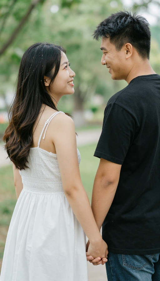 幸福时刻:恩爱夫妻携手同行