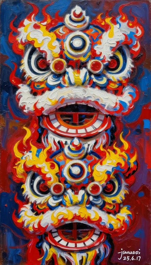 烈焰醒狮:波洛克抽象艺术杰作