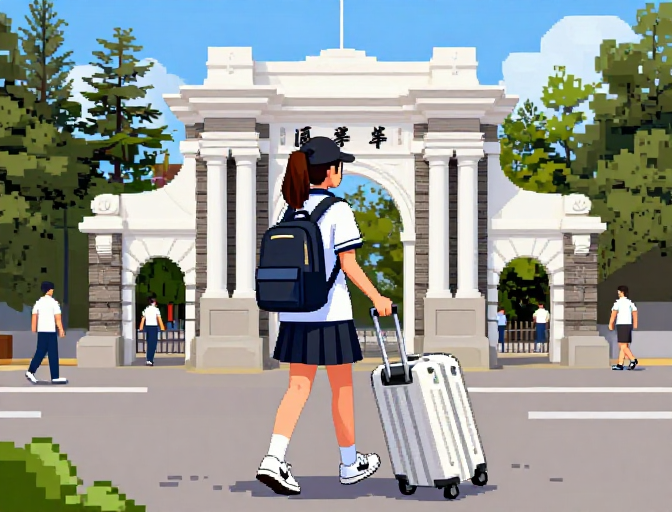 像素风清华高考生:2025届学子启程