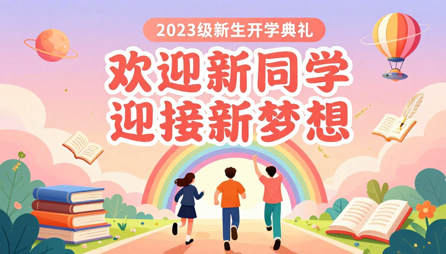 2023级新生开学典礼：粉紫梦幻启程