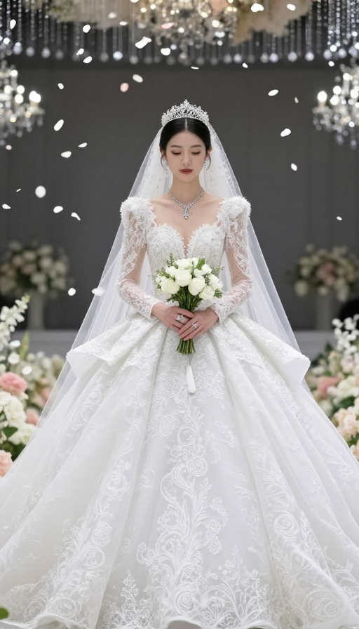 华服华冠:中国新娘奢华婚礼浪漫瞬间