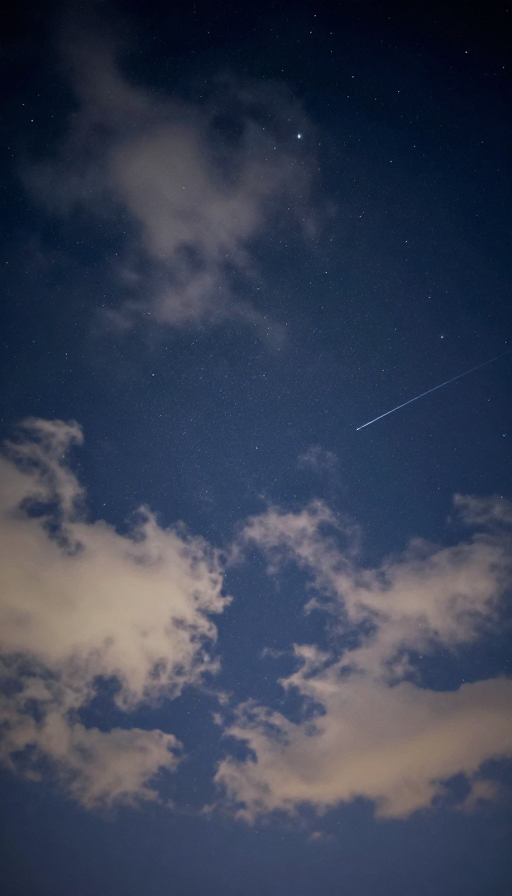 璀璨星河夜：流星划破梦幻夜空
