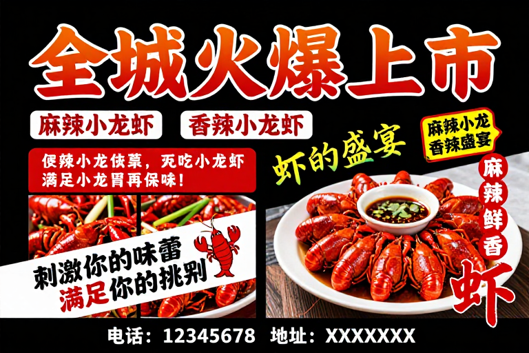麻辣香辣小龙虾火爆上市,视觉冲击促消费