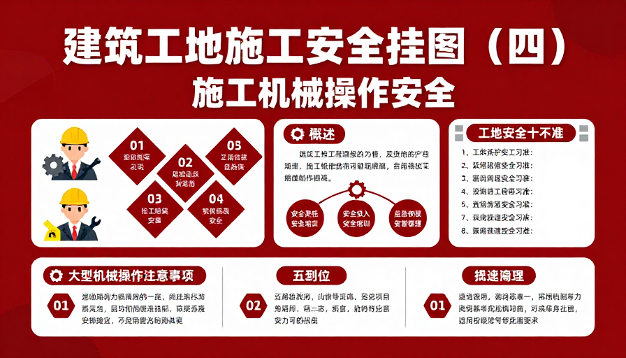 建筑工地施工安全挂图：机械操作规范