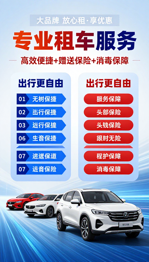 专业租车 安心出行 科技引领未来