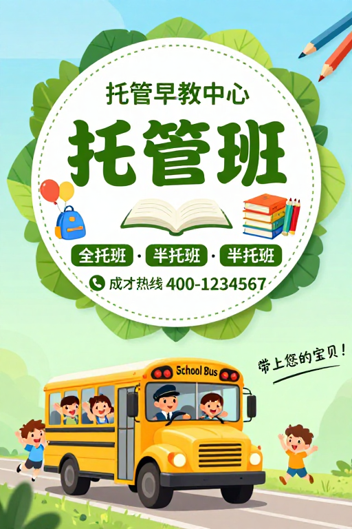 童趣托管班,健康自然——早教中心招募令