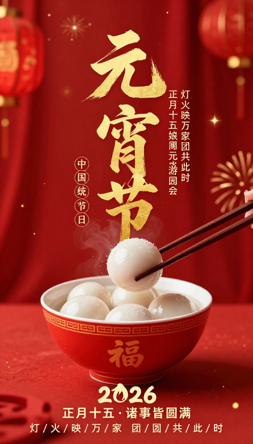 元宵佳节·中国风喜庆海报设计