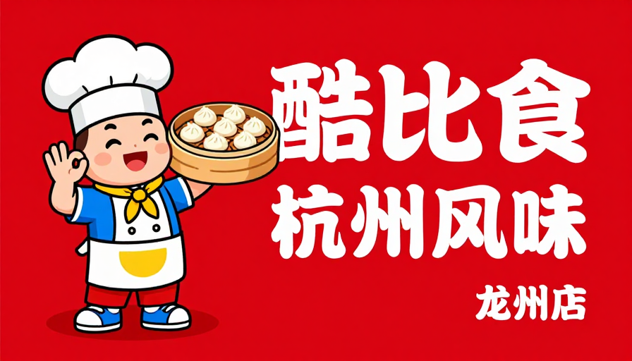酷比食：传统与现代融合的中式餐饮宣传海报