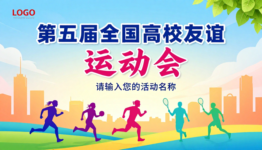 活力青春高校运动会宣传海报