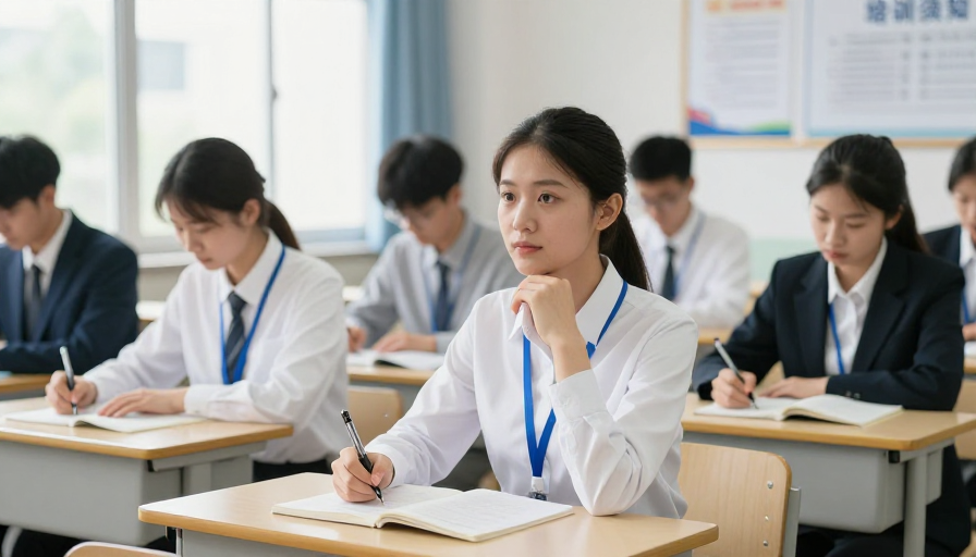 专注学习的企业培训现场实拍