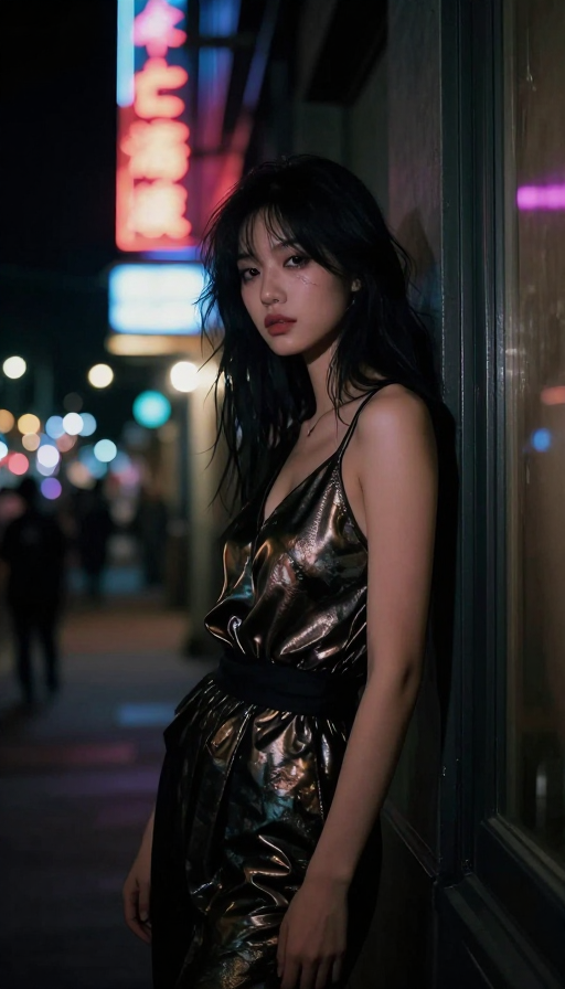霓虹暗夜下的神秘美：城市夜景人像摄影