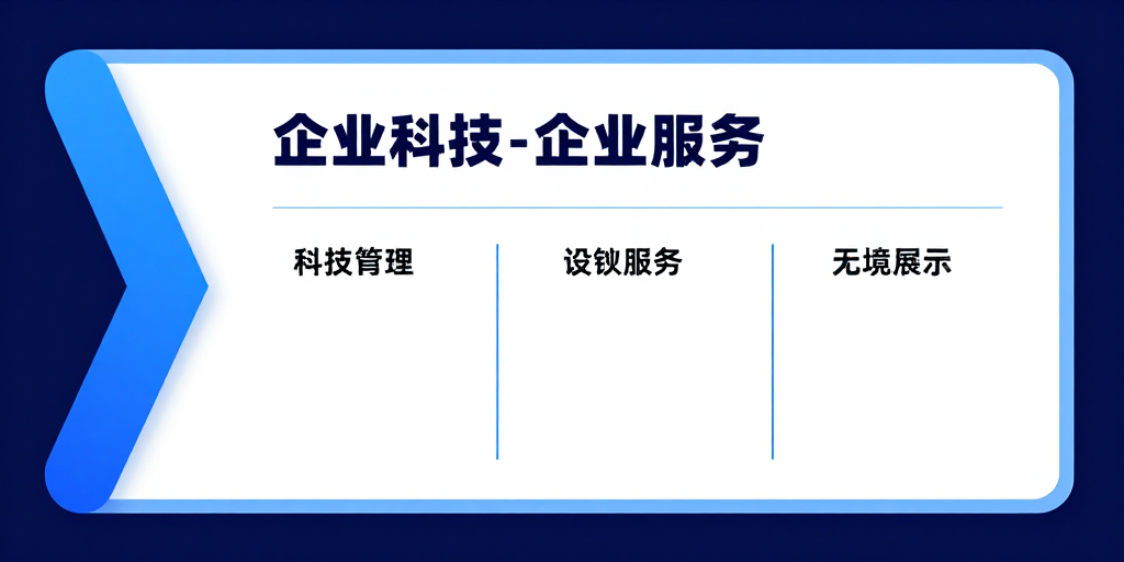 现代科技风企业宣传信息展示模板