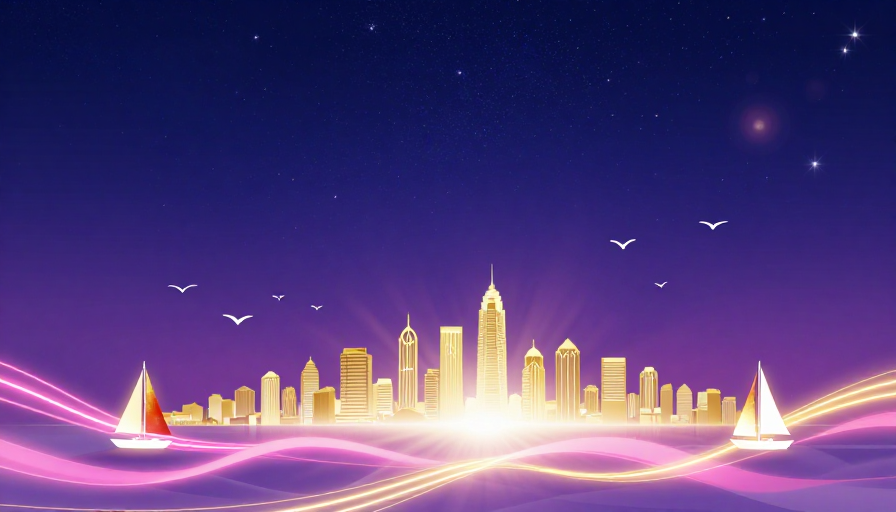 梦幻星空都市剪影：科技感与浪漫的交汇