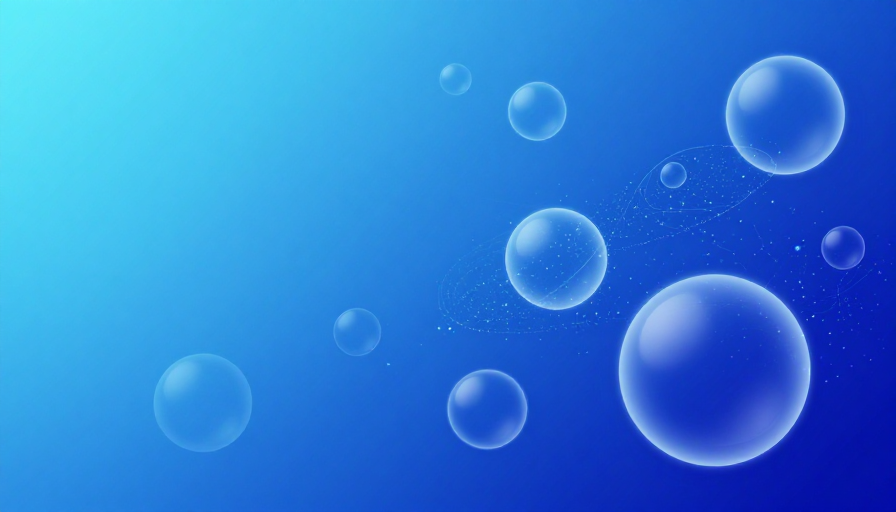 科技未来感渐变蓝背景 ·轻盈悬浮数字粒子