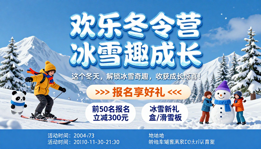 欢乐冬日:冰雪趣味成长营