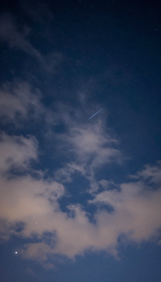 流星划破夜空:梦幻星域的艺术画卷