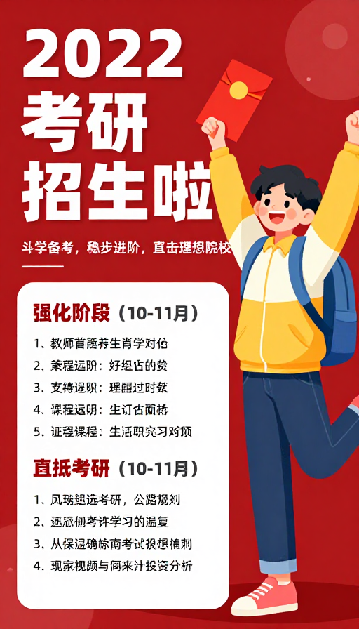 2022考研招生：活力备考直达理想院校
