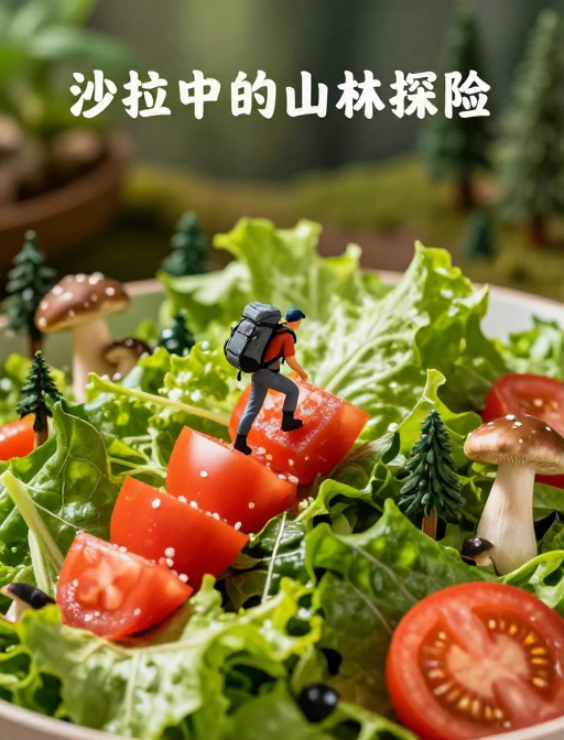 趣味沙拉冒险：小人偶番茄丛林探险