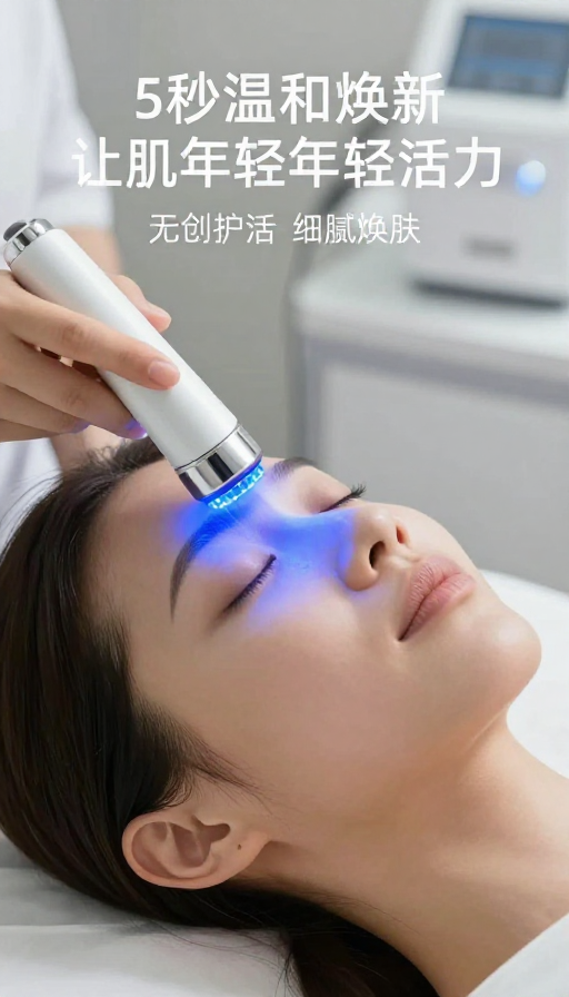 肌肤轻抚焕新,蓝光护理重现青春活力