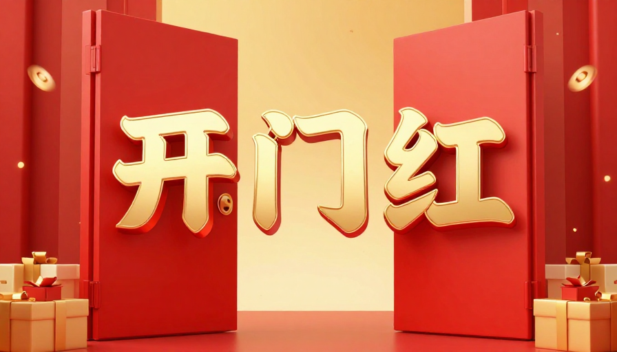 春节开门红：红金大门敞开迎福运