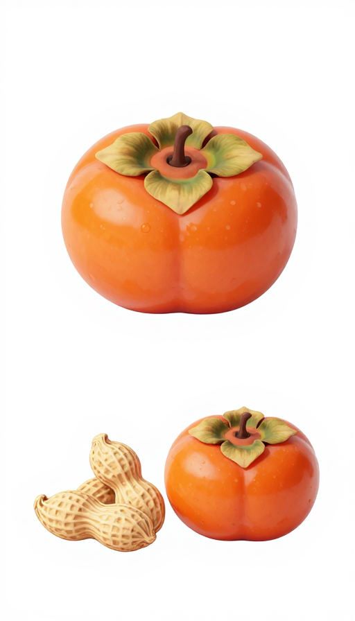 花生柿子可爱头像设计