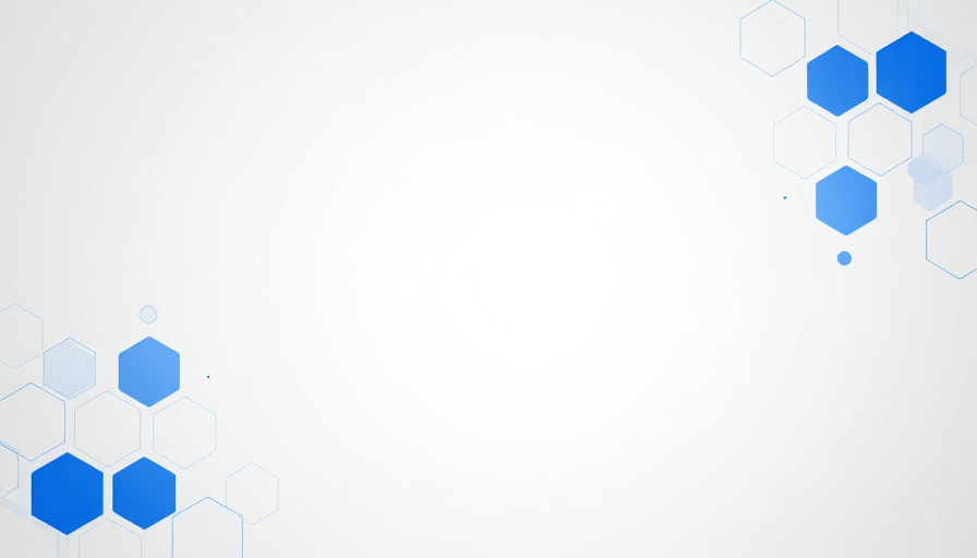 清新科技:蓝灰六边形悬浮几何背景