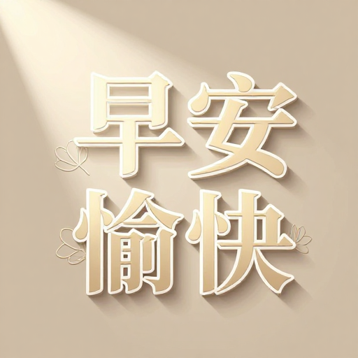 光影与文字交织的轻奢早安海报