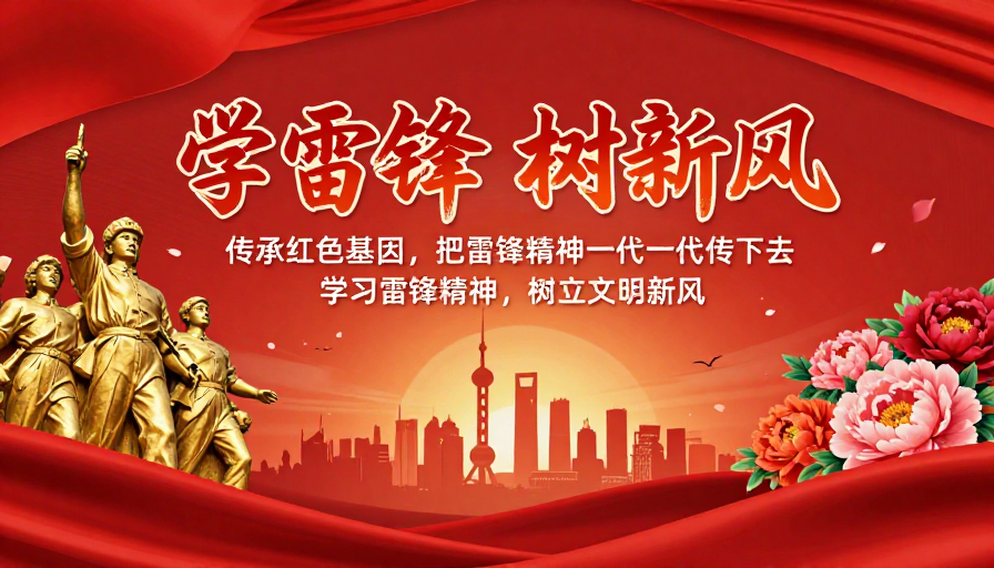 红色精神传承海报:庄重热烈的时代颂歌
