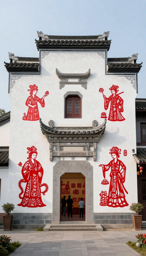 未来乡村剪纸艺术馆：传统艺术与科技的交融