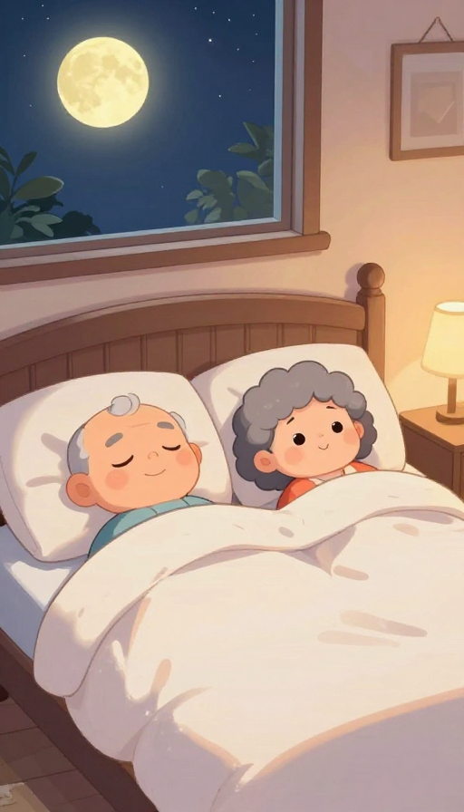 温馨夜眠补气血:老两口治愈时刻