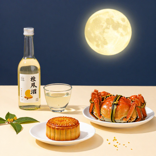 中秋团圆：月饼蟹桂香溢情满人间