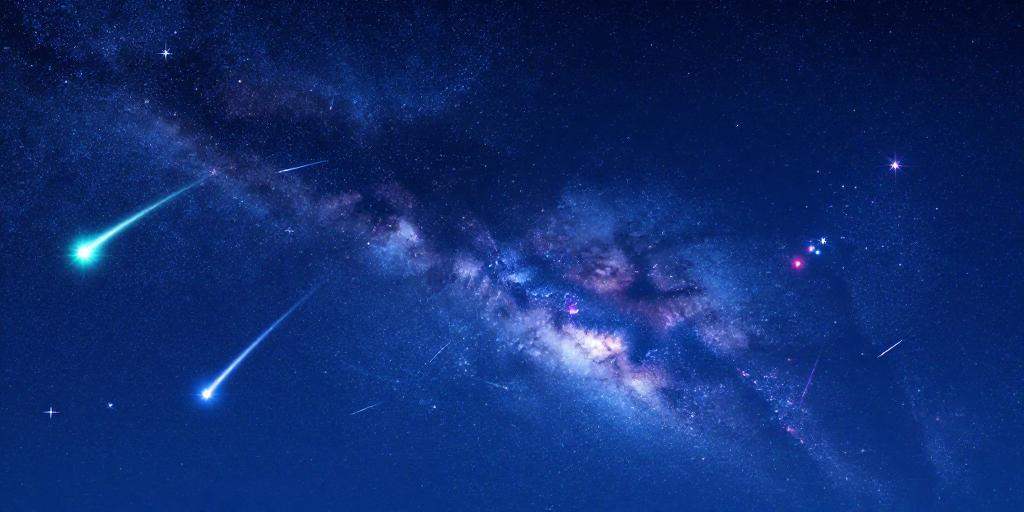 深邃宇宙星尘带·梦幻科幻星空数字插画